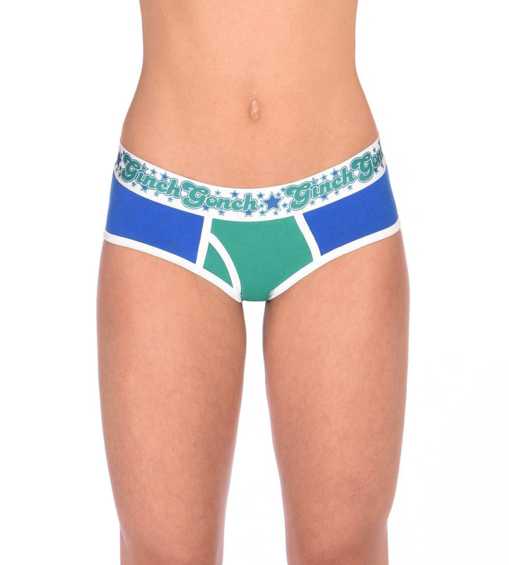 Ginch Gonch Women's Blue Lagoon Boyfriend Briefs