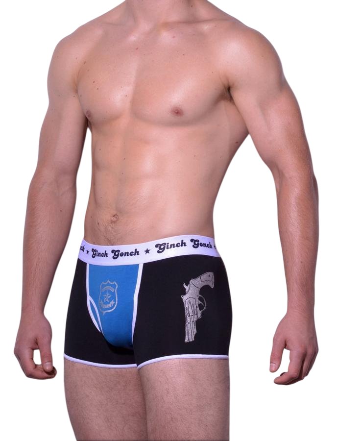 Ginch Gonch Book'em Trunk - Police Patrol Cotton Stretch Underwear