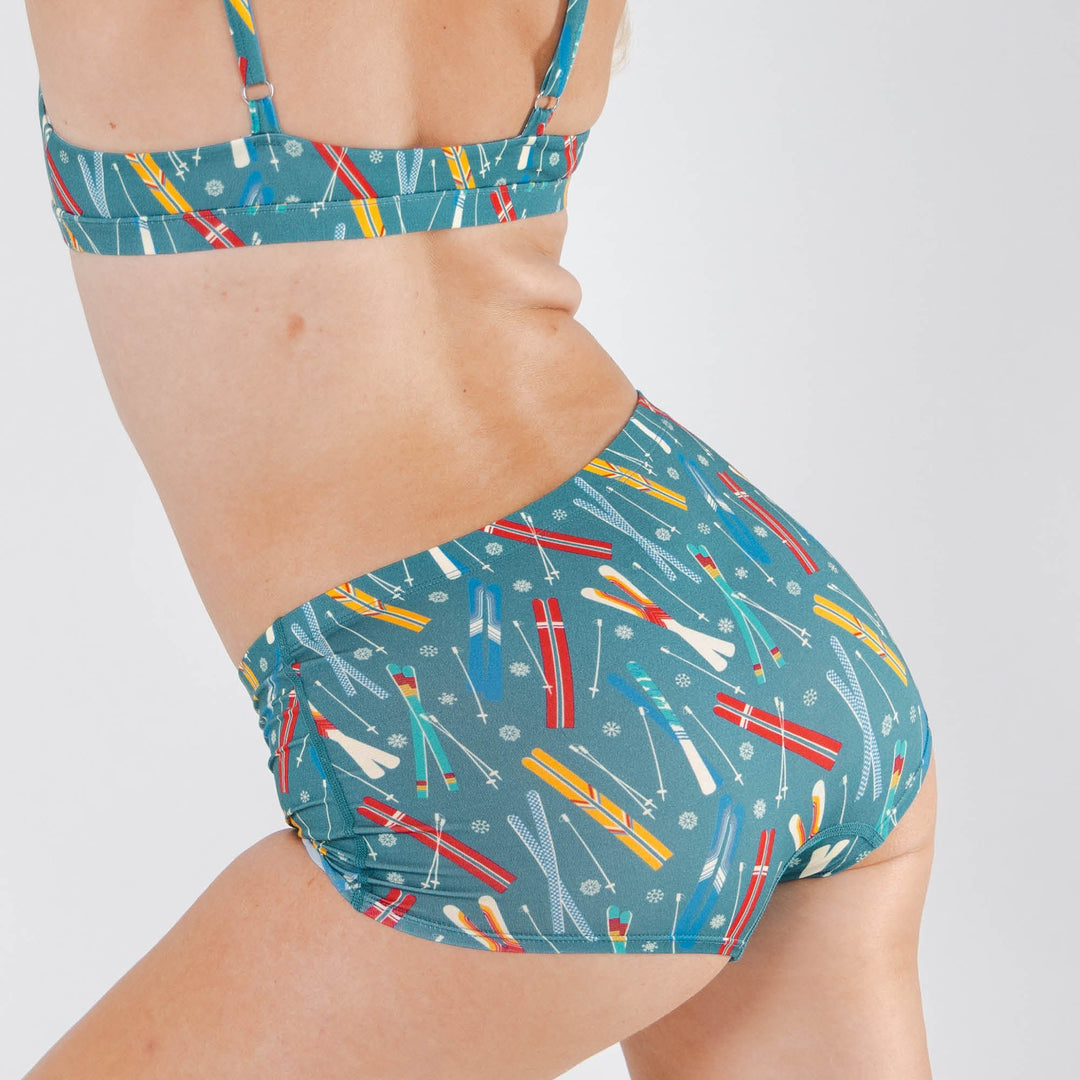 The Ski In Ski Out | Retro Ski Modal Boyshort Underwear