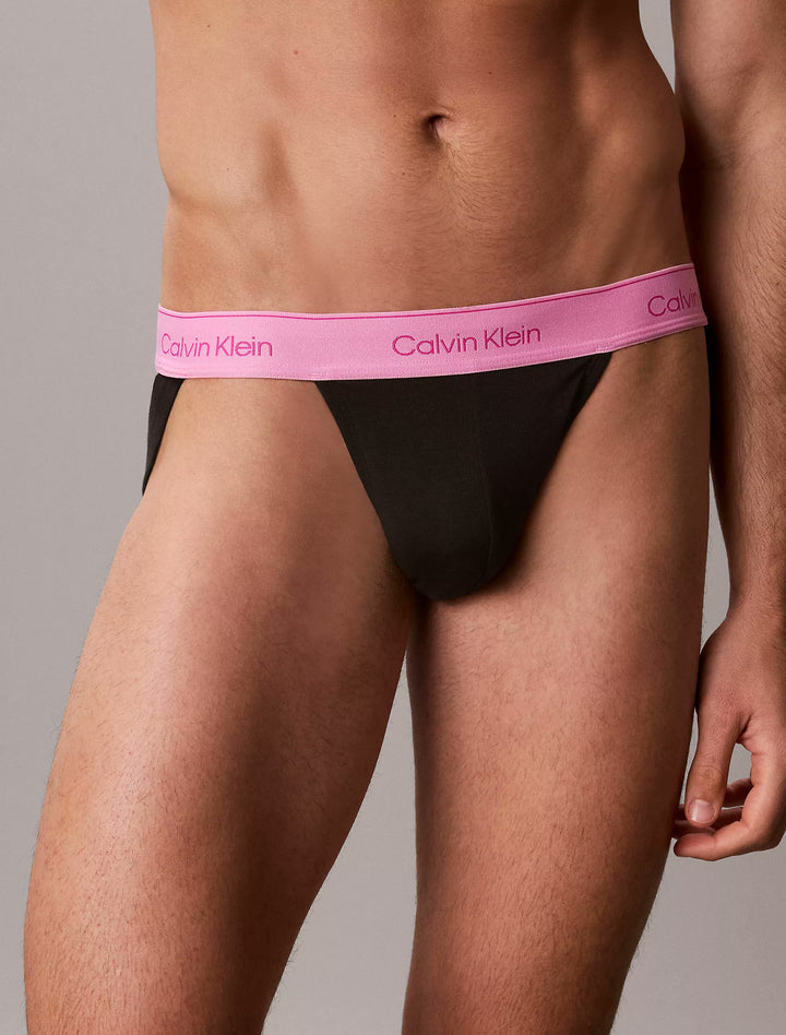 Calvin Klein Men's Icon Cotton Stretch Pride 5-Pack Jock Strap | Moisture-Wicking Cotton