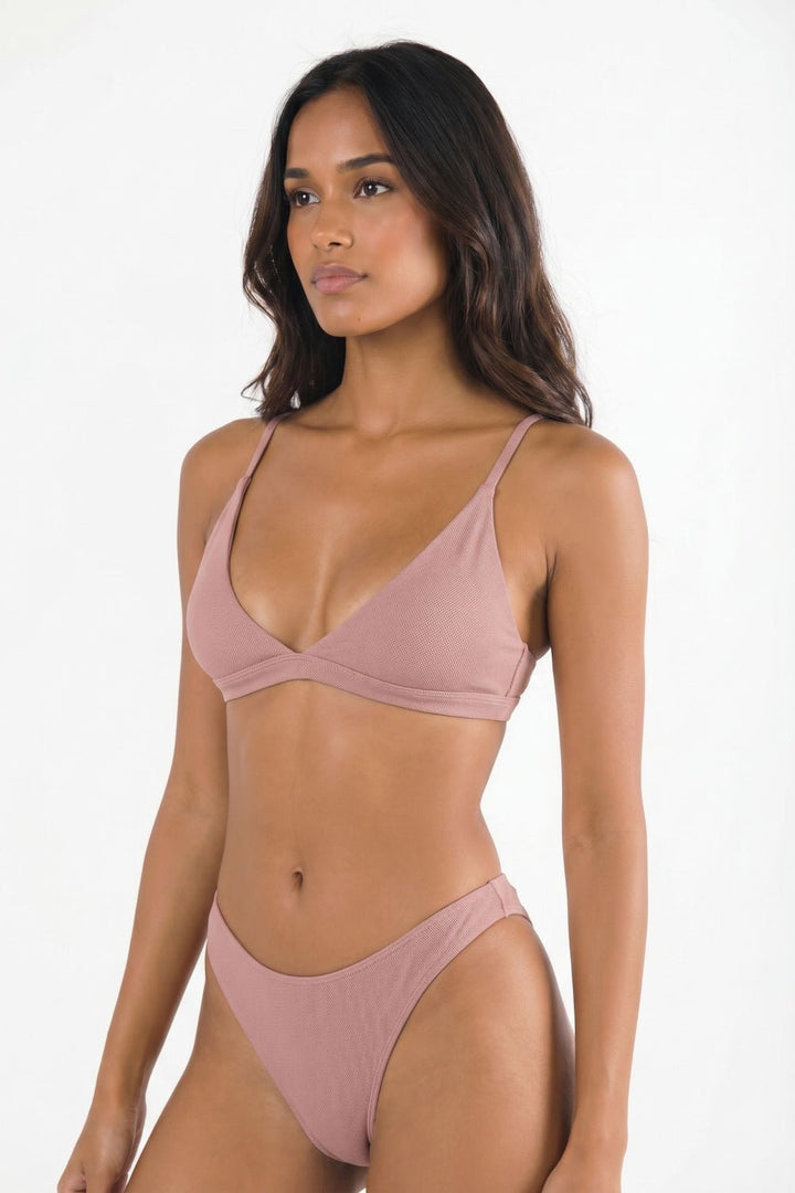 Shinesty Bell Pep Red Chambray Boob Hammock™ Triangle Bralette