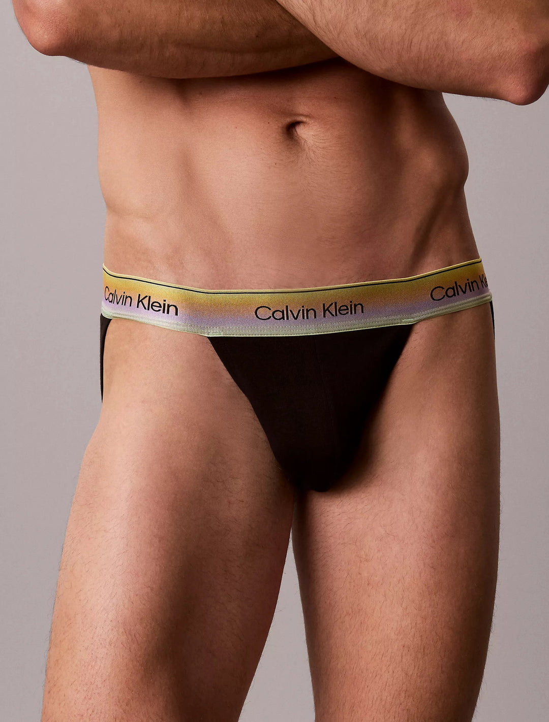 Calvin Klein Men's Icon Cotton Stretch Pride Jock Strap
