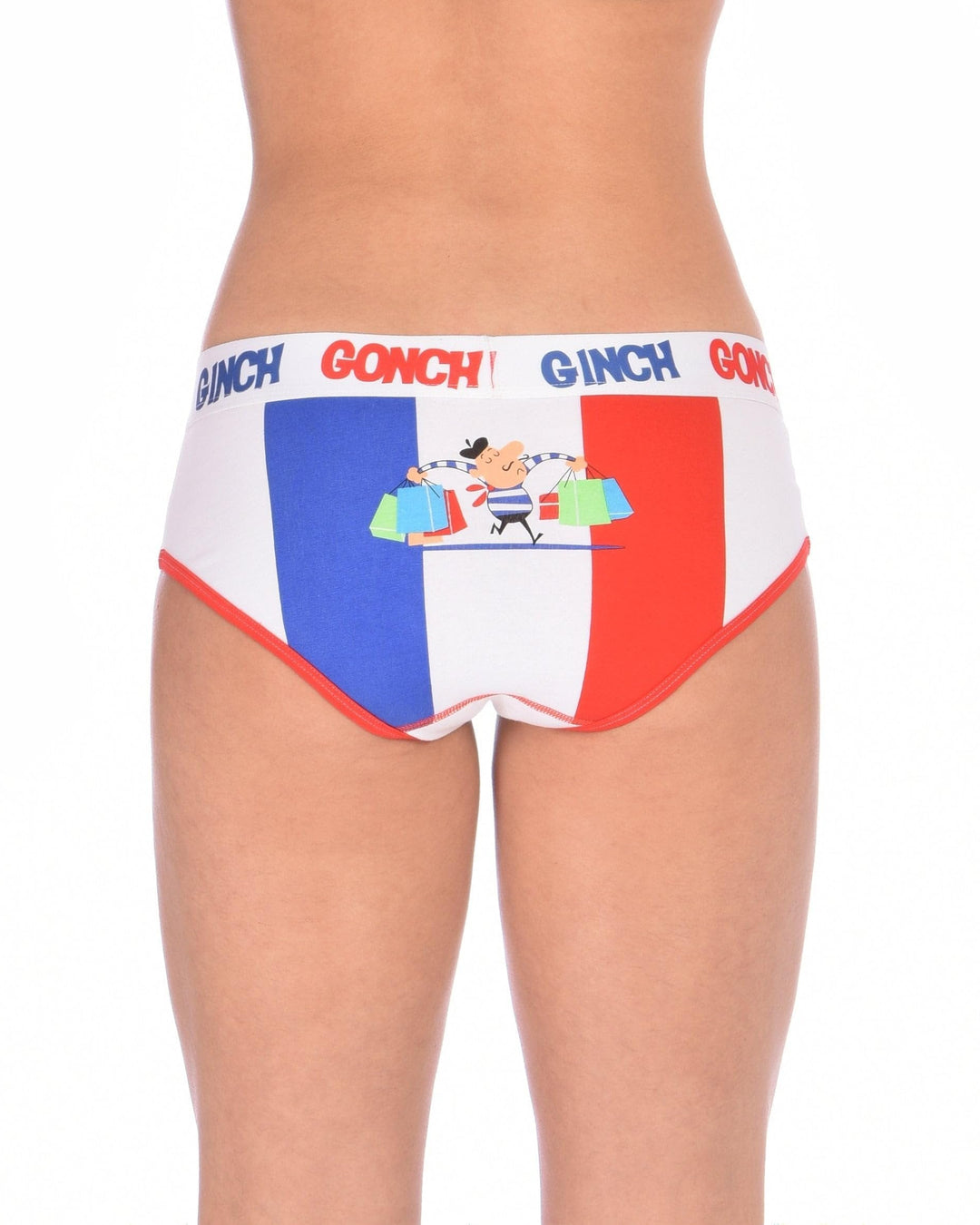 Ginch Gonch Women's I Love Paris Boyfriend Briefs