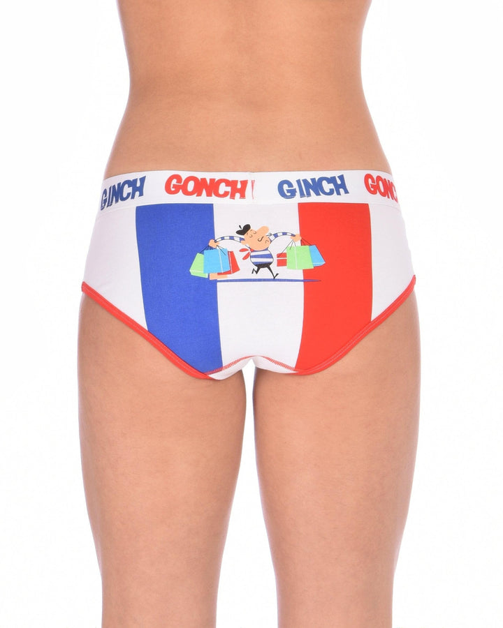Ginch Gonch Women's I Love Paris Boyfriend Briefs