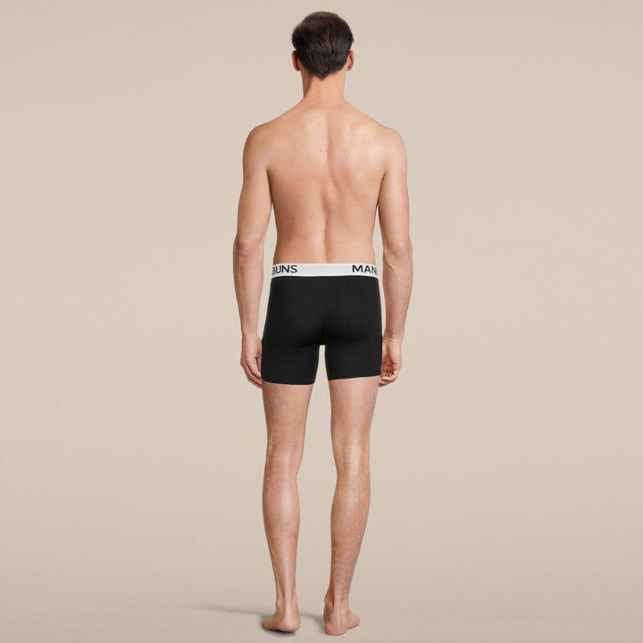Manbuns Classic Black Boxer Brief Underwear with Pouch