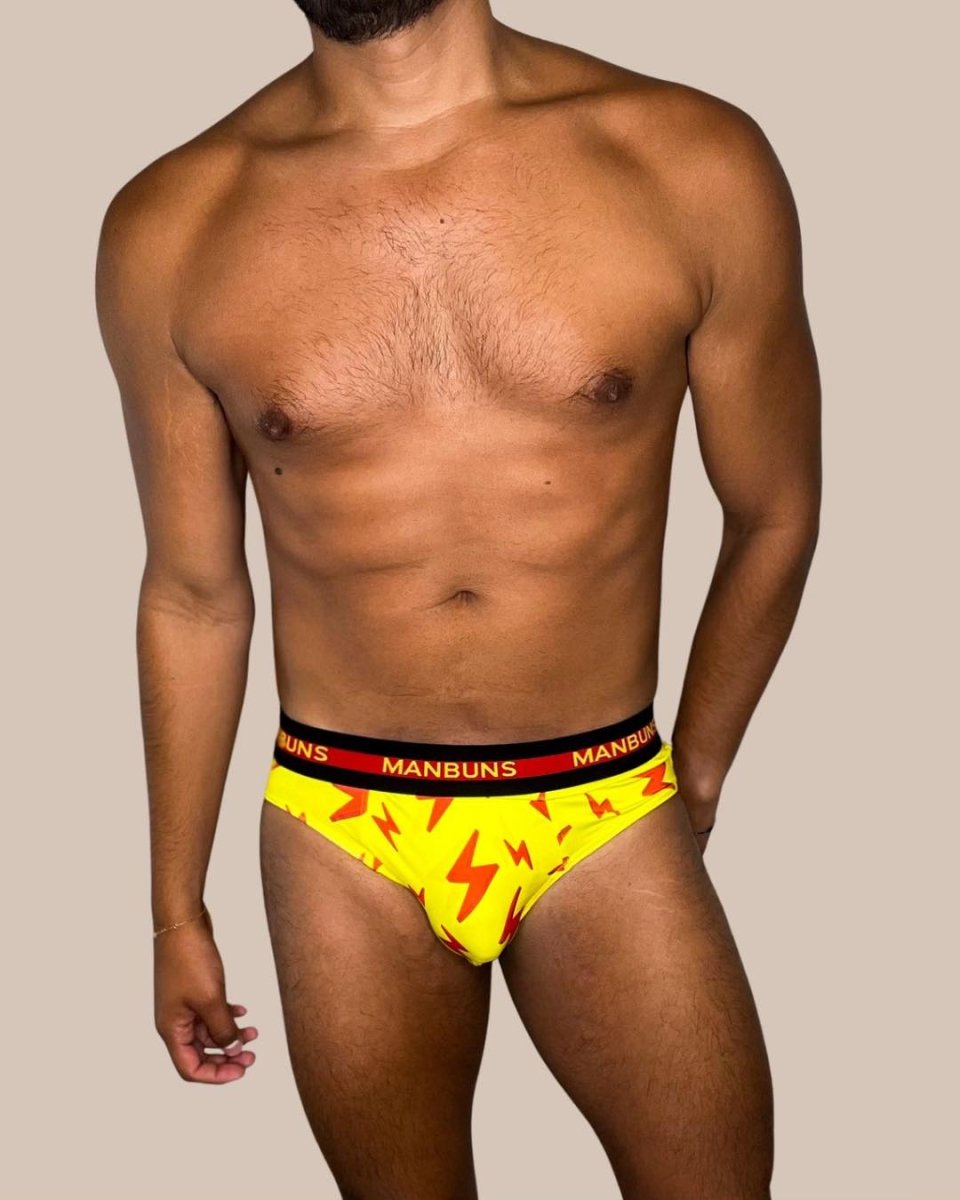 Manbuns Lightning Bolt Brief Underwear
