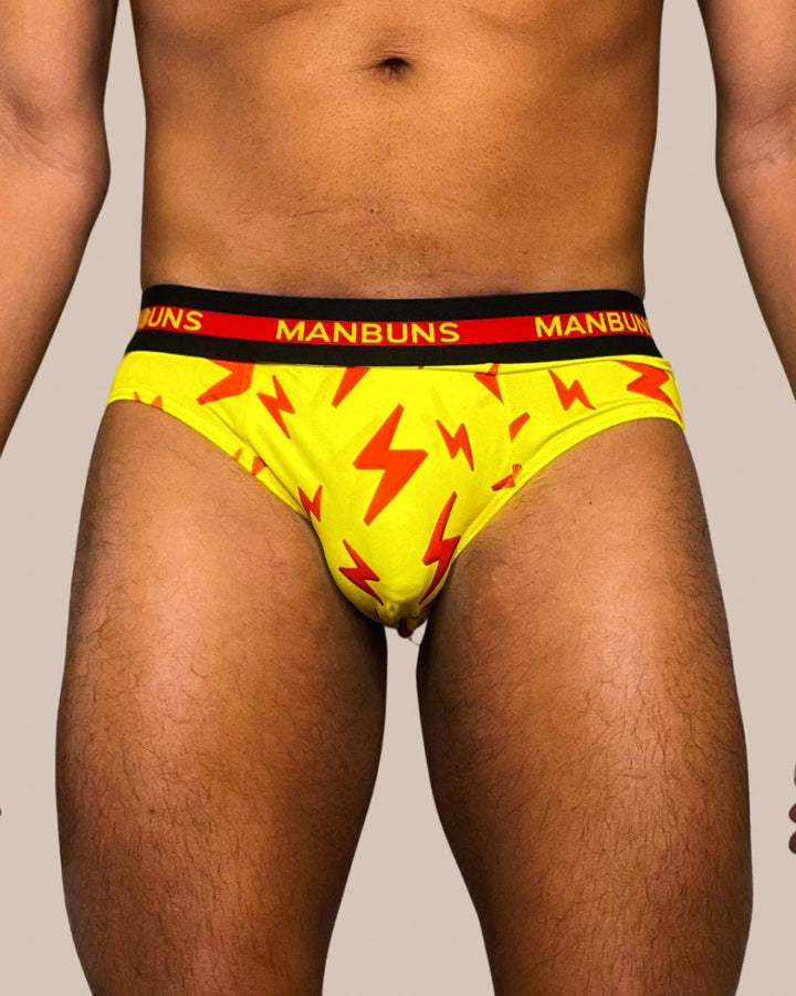 Manbuns Lightning Bolt Brief Underwear