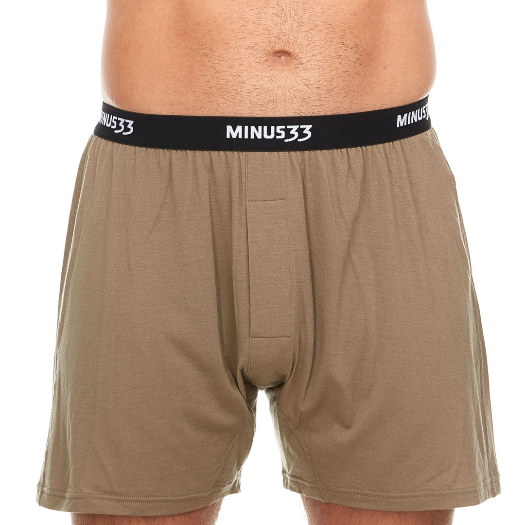 Minus33 Men's Woolverino Microweight Boxer Shorts - Lightweight Merino Wool Performance Underwear