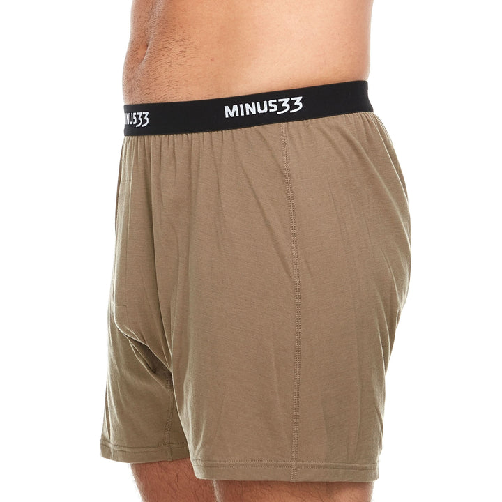 Minus33 Men's Woolverino Microweight Boxer Shorts - Lightweight Merino Wool Performance Underwear