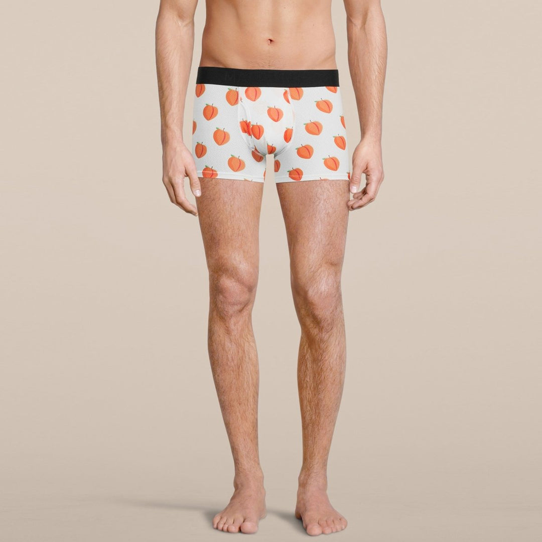 Manbuns Peach Boxer Trunk Underwear with Pouch