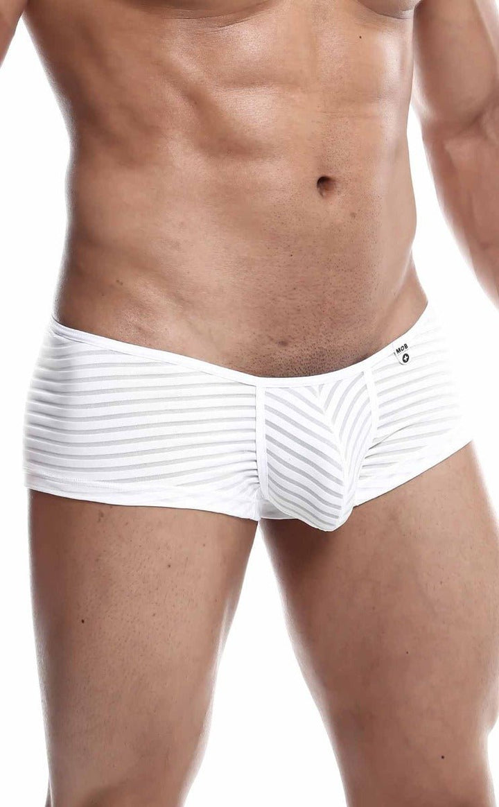 MALEBASICS MOB Boyshort | Men’s Striped Mesh Athletic Underwear