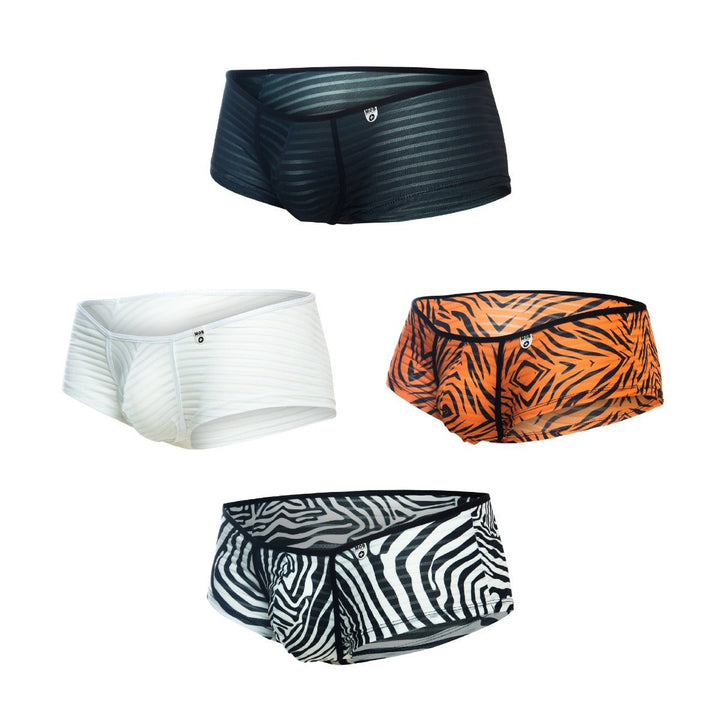 MALEBASICS MOB Boyshort | Men’s Striped Mesh Athletic Underwear
