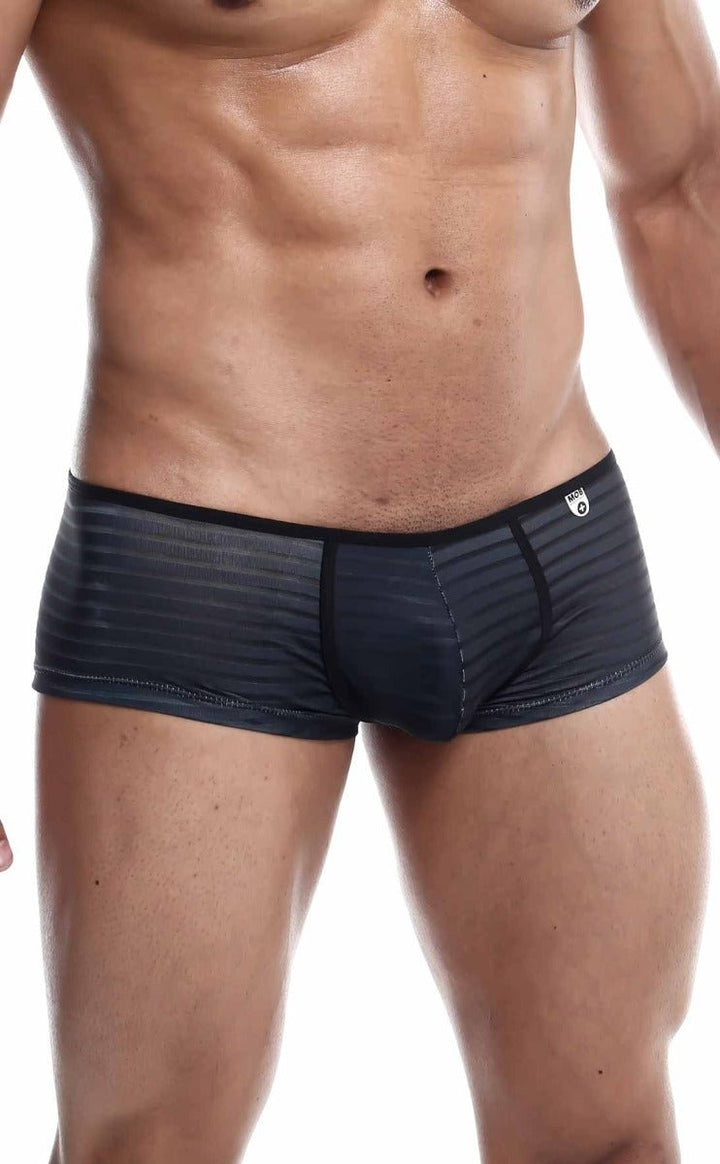 MALEBASICS MOB Boyshort | Men’s Striped Mesh Athletic Underwear