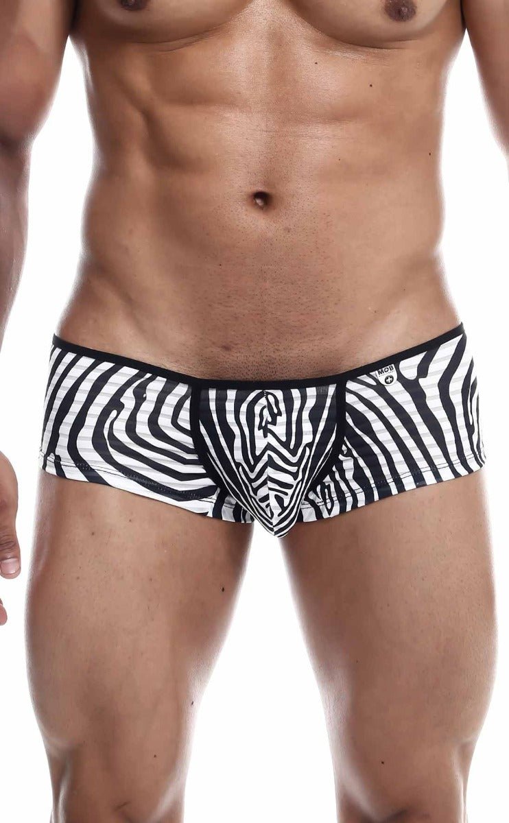 MALEBASICS MOB Boyshort | Men’s Striped Mesh Athletic Underwear