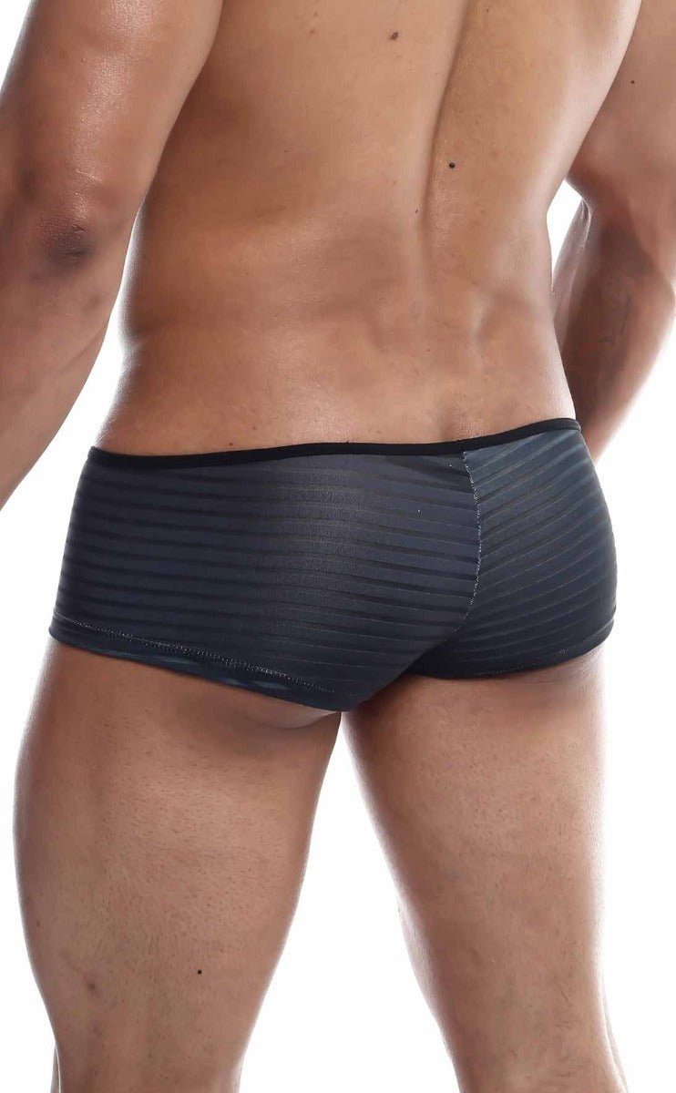 MALEBASICS MOB Boyshort | Men’s Striped Mesh Athletic Underwear