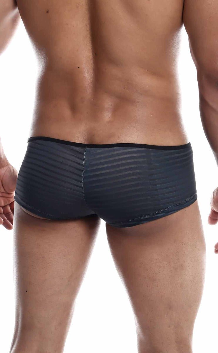 MALEBASICS MOB Boyshort | Men’s Striped Mesh Athletic Underwear