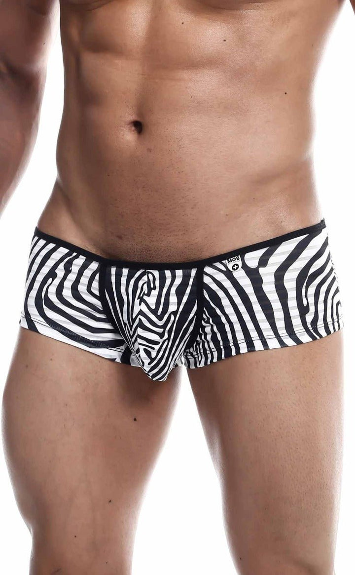 MALEBASICS MOB Boyshort | Men’s Striped Mesh Athletic Underwear