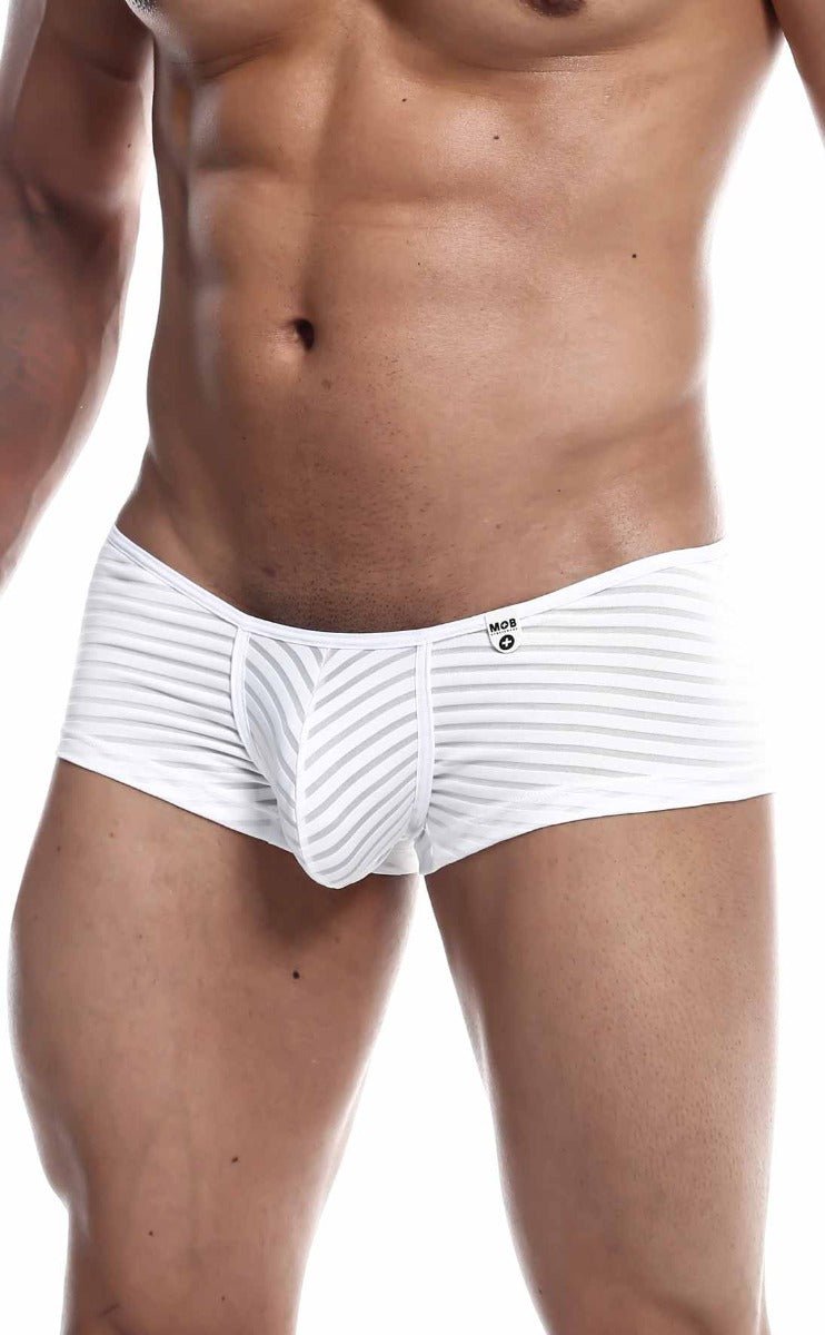 MALEBASICS MOB Boyshort | Men’s Striped Mesh Athletic Underwear