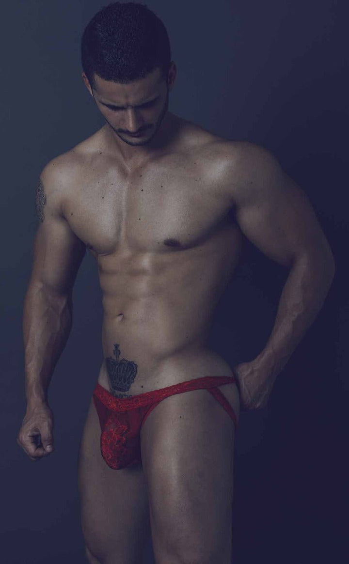 MOB Men's Lace Jockstrap | Erotic Wear Jockstrap by MaleBasics
