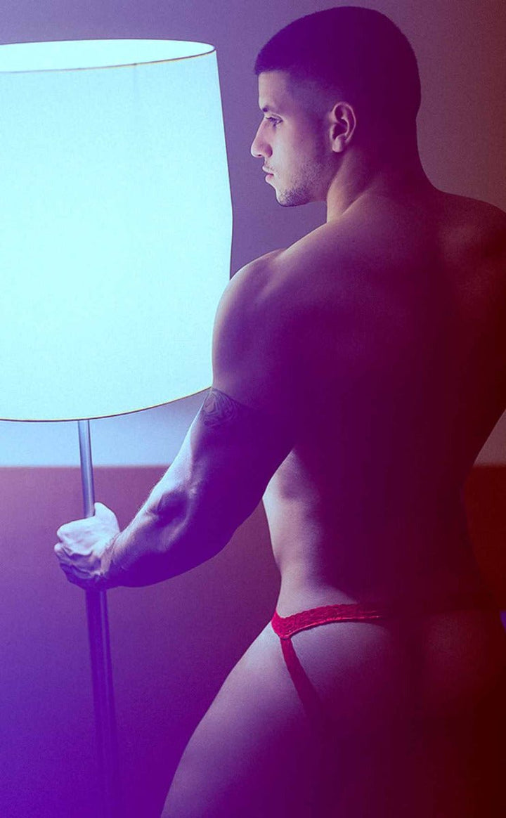 MOB Men's Lace Jockstrap | Erotic Wear Jockstrap by MaleBasics