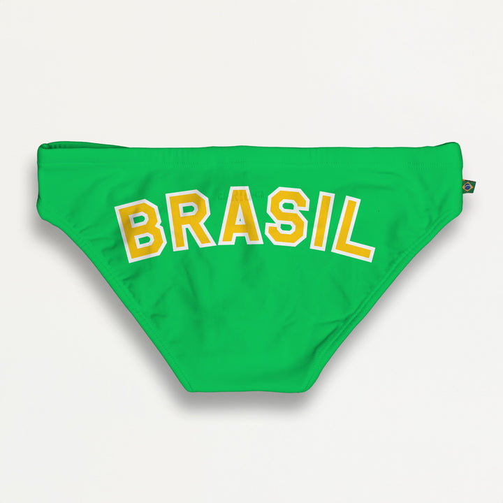 CA-RIO-CA Men's TEAM BRASIL FLAG SUNGA Designer Brazilian Sunga Swimwear in 
