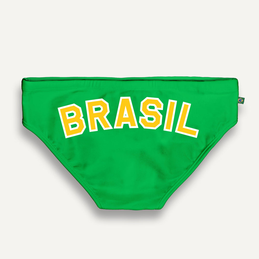 CA-RIO-CA Team Brasil Flag Sunga – handcrafted Brazilian men's swimwear Brazil flag print