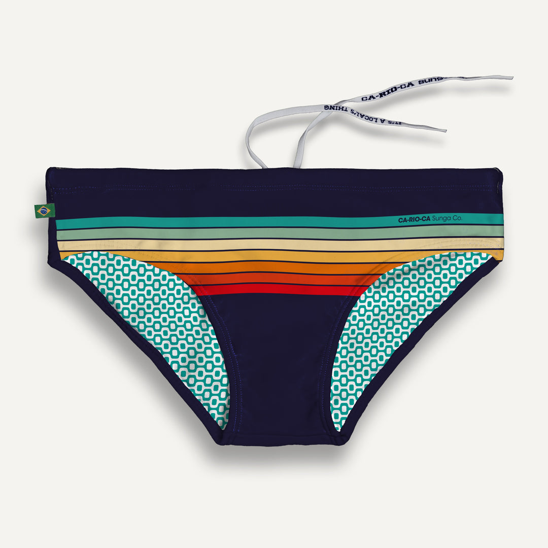 CA-RIO-CA Men's Sunset Sunga Designer Swimwear in 
