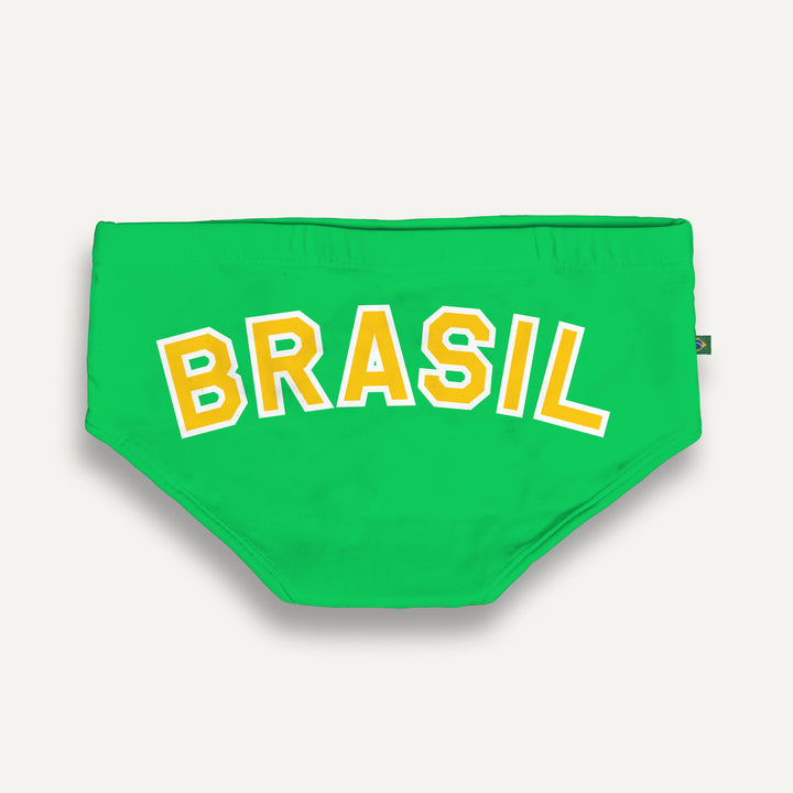 CA-RIO-CA Men's TEAM BRASIL FLAG SUNGA Designer Brazilian Sunga Swimwear in 