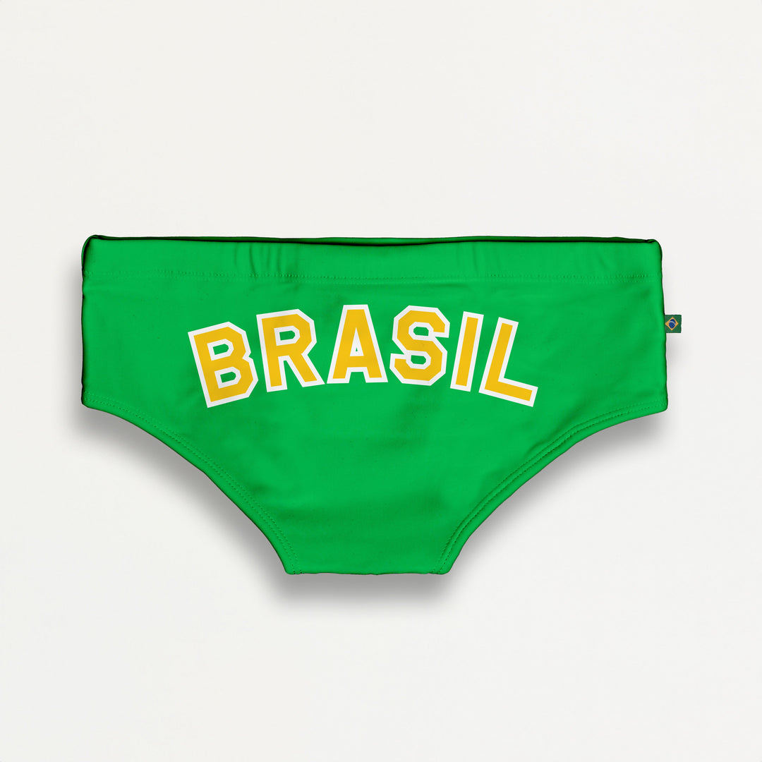 CA-RIO-CA Men's TEAM BRASIL FLAG SUNGA Designer Brazilian Sunga Swimwear in 