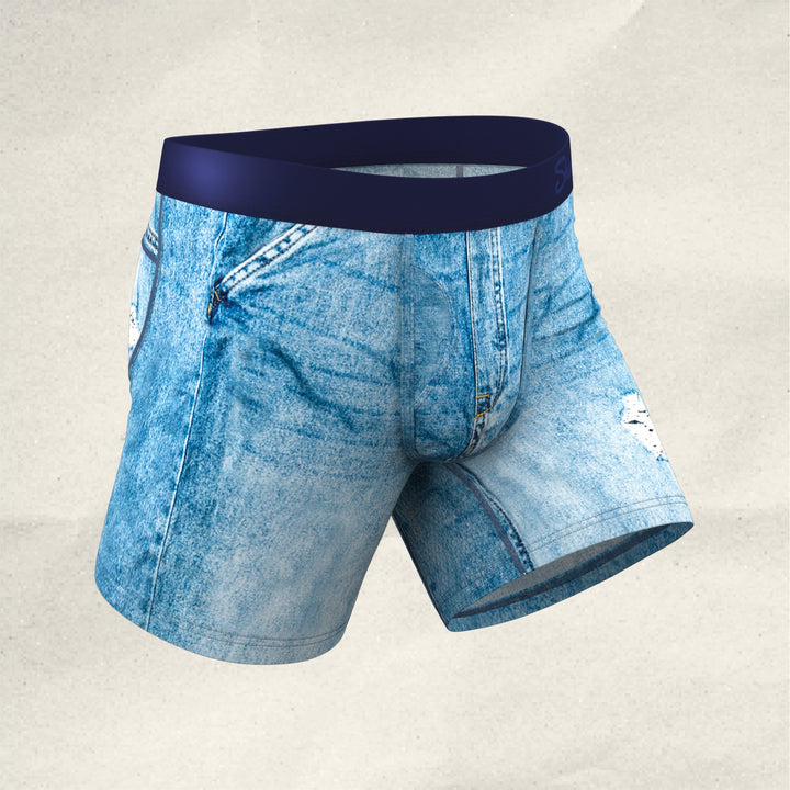 The Never Nude | Denim paradICE™ Cooling Ball Hammock® Pouch Underwear