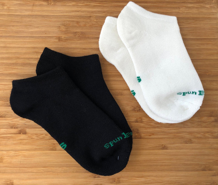 Spun Bamboo natural bamboo no show socks sole cushion detail