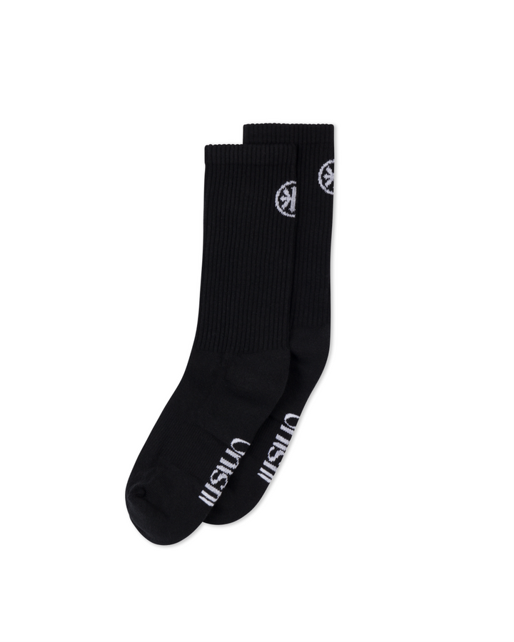 Onishi Gym Sock — Black | Men's Crew Gym Socks