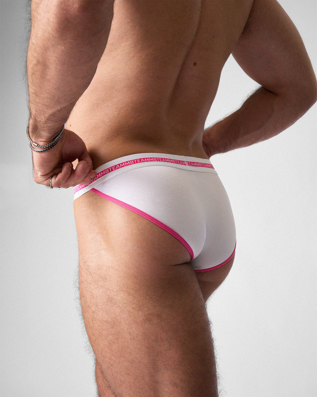 TEAMM8 Optic Sports Brief in Fuchsia – contour-fit performance brief with branded waistband