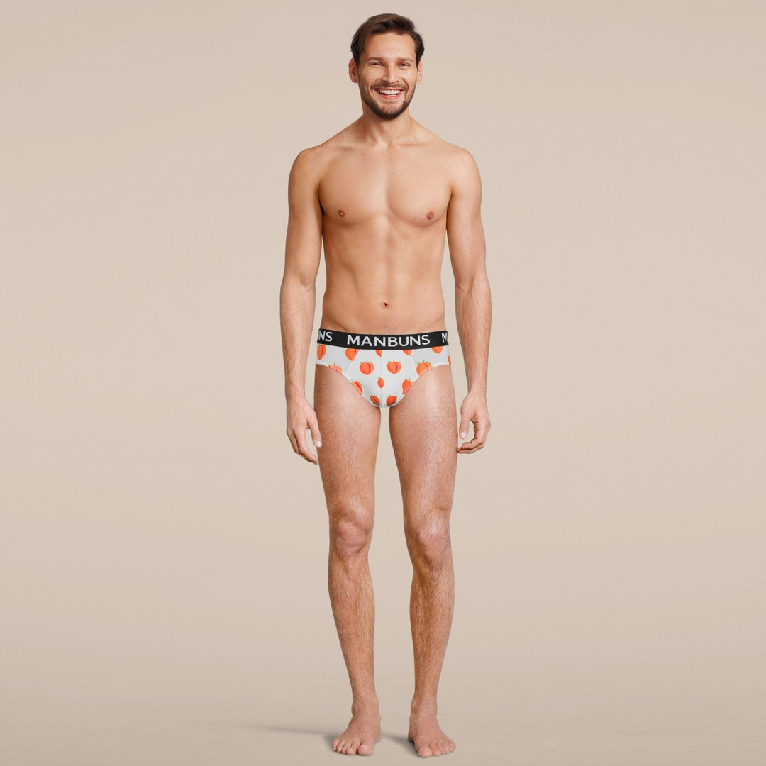 Manbuns Peach Brief Underwear