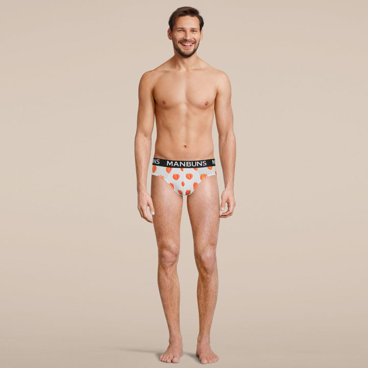 Manbuns Peach Brief Underwear