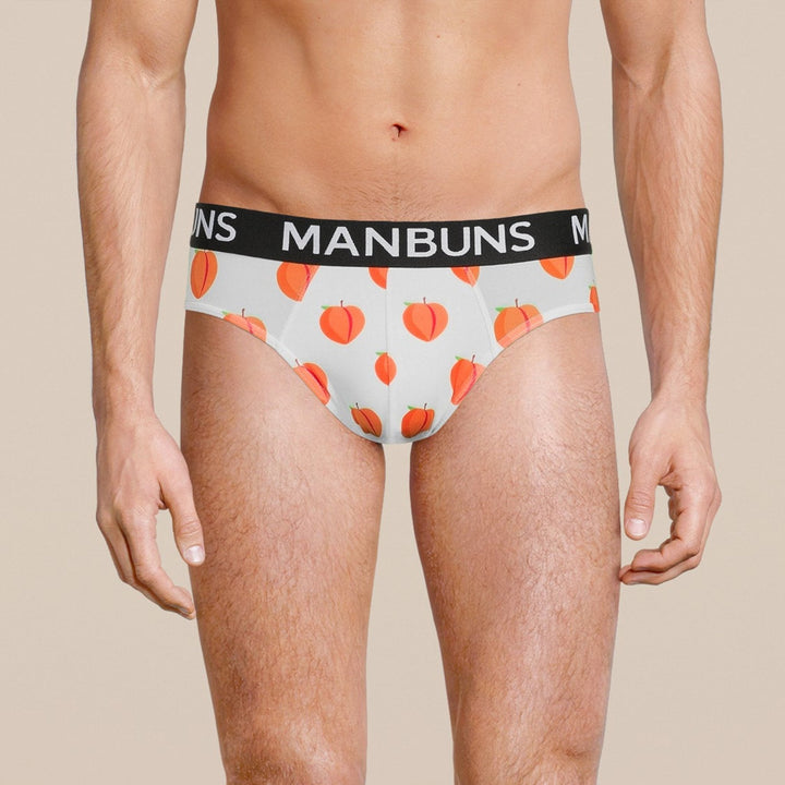 Manbuns Peach Brief Underwear