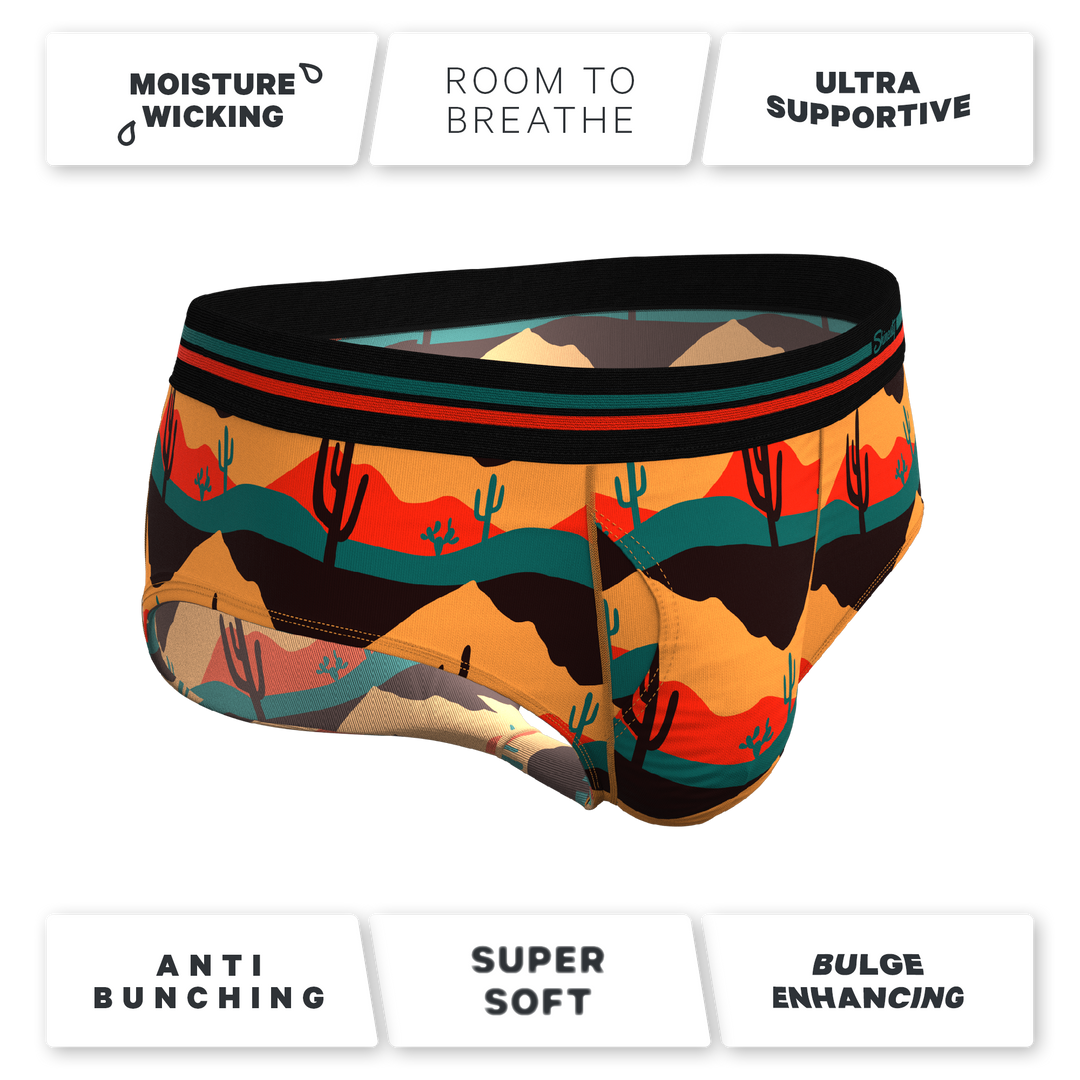 The Arizona Dawn: Desert Scene Briefs with Ball Hammock® Pouch