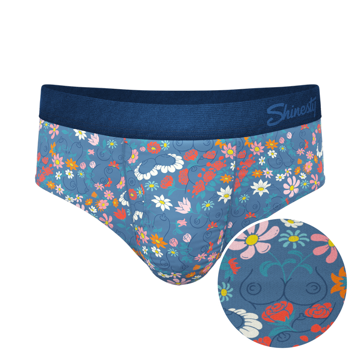 The Gardening Nips Ball Hammock® Pouch Briefs - Shinesty Busty Floral Underwear