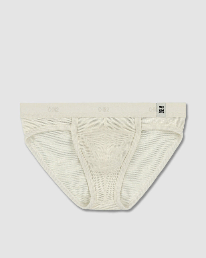 C-IN2 Rough Knit Sport Brief in Bone – men's briefs
