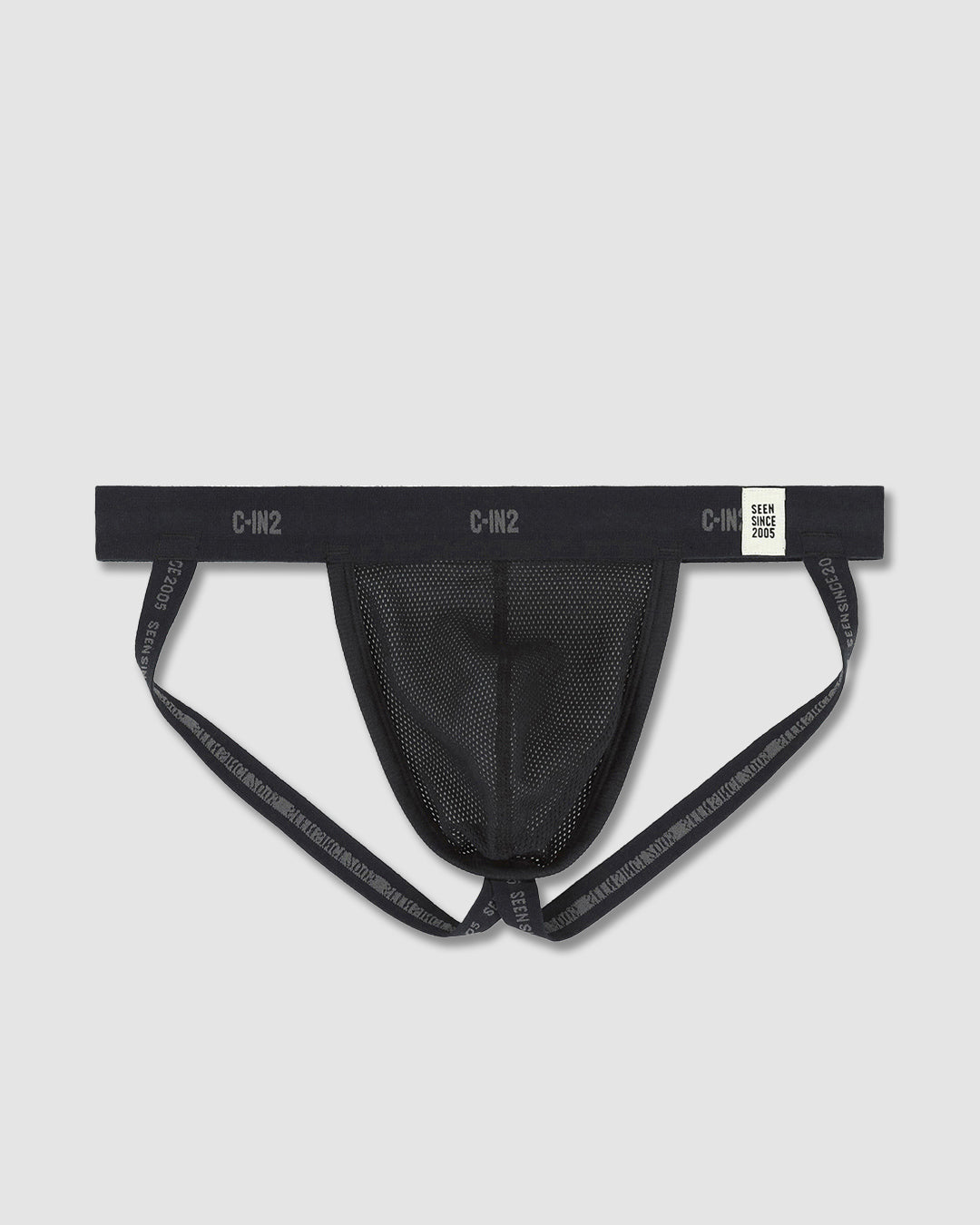 C-IN2 Rough Knit Jock in Black – men's jockstraps