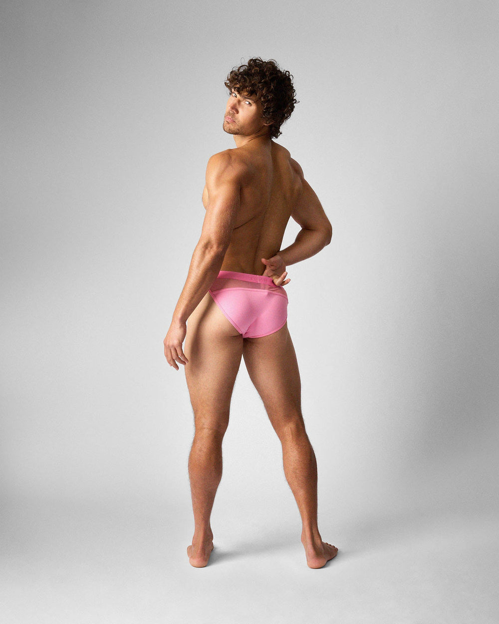 TEAMM8 Score Sheer Sports Brief in Blush – bold sheer sports brief