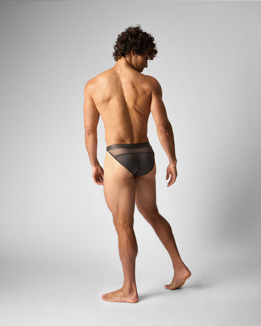 TEAMM8 Score Sheer Sports Brief in Pewter – bold sheer sports brief