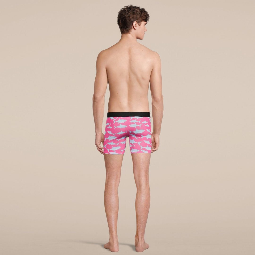 Manbuns Baby Shark Boxer Brief Underwear with Pouch