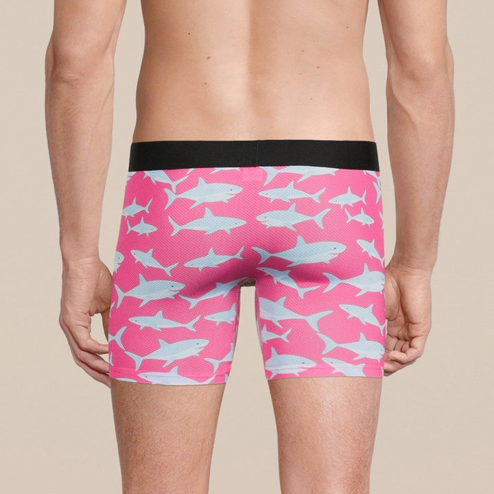 Manbuns Baby Shark Boxer Brief Underwear with Pouch