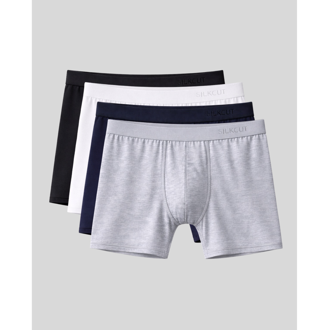 SilkCut MicroModal AIR Boxer Briefs 4-Pack – men's micro modal air boxer briefs contoured pouch