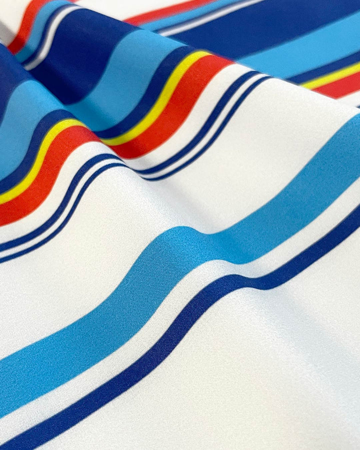 C-IN2 Poolside Swim Shorts in navy white horizontal stripes – men's 3 inch striped swim shorts