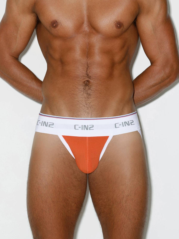 C-IN2 Throwback Jock in Basketball Orange – men's jockstraps