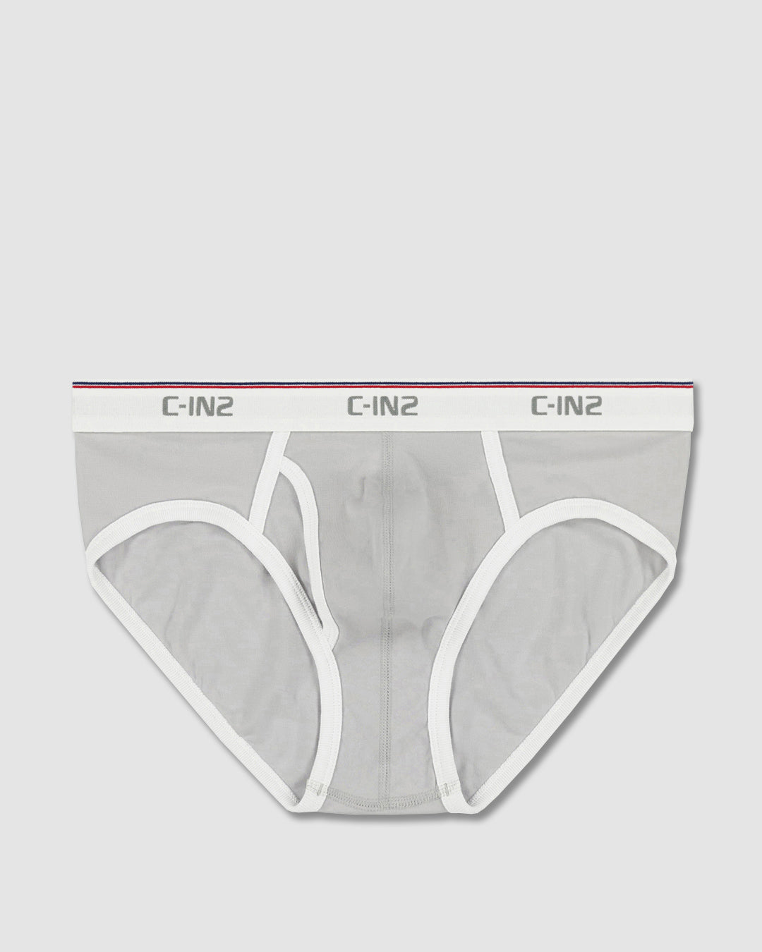 C-IN2 Throwback Fly Front Brief in stone – men's mid-rise cotton brief with functional fly front