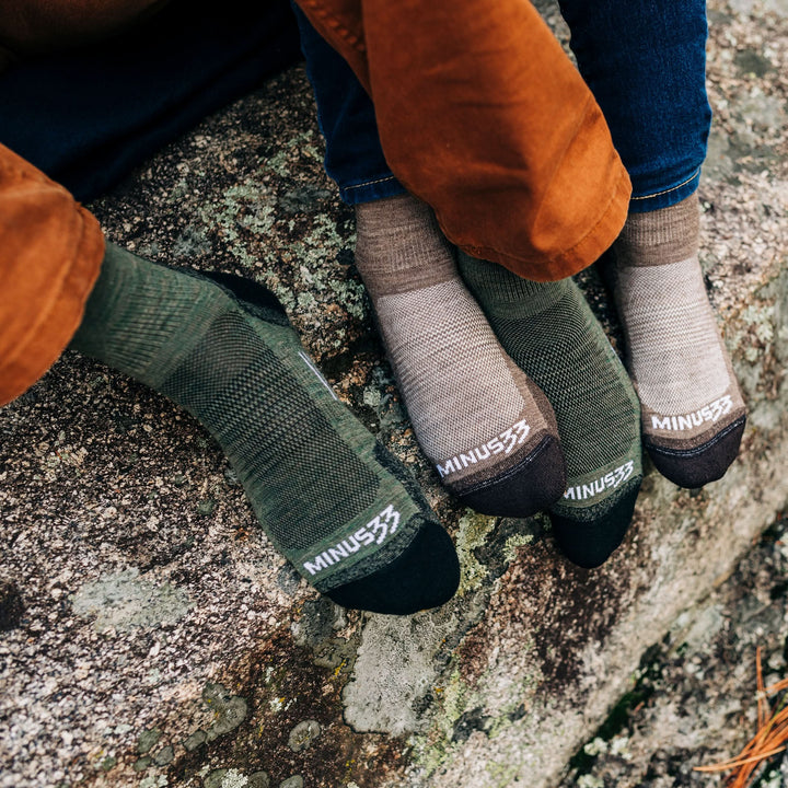 Minus33 Mountain Heritage Microweight Cushion Mini Crew Wool Socks – merino wool mini crew socks