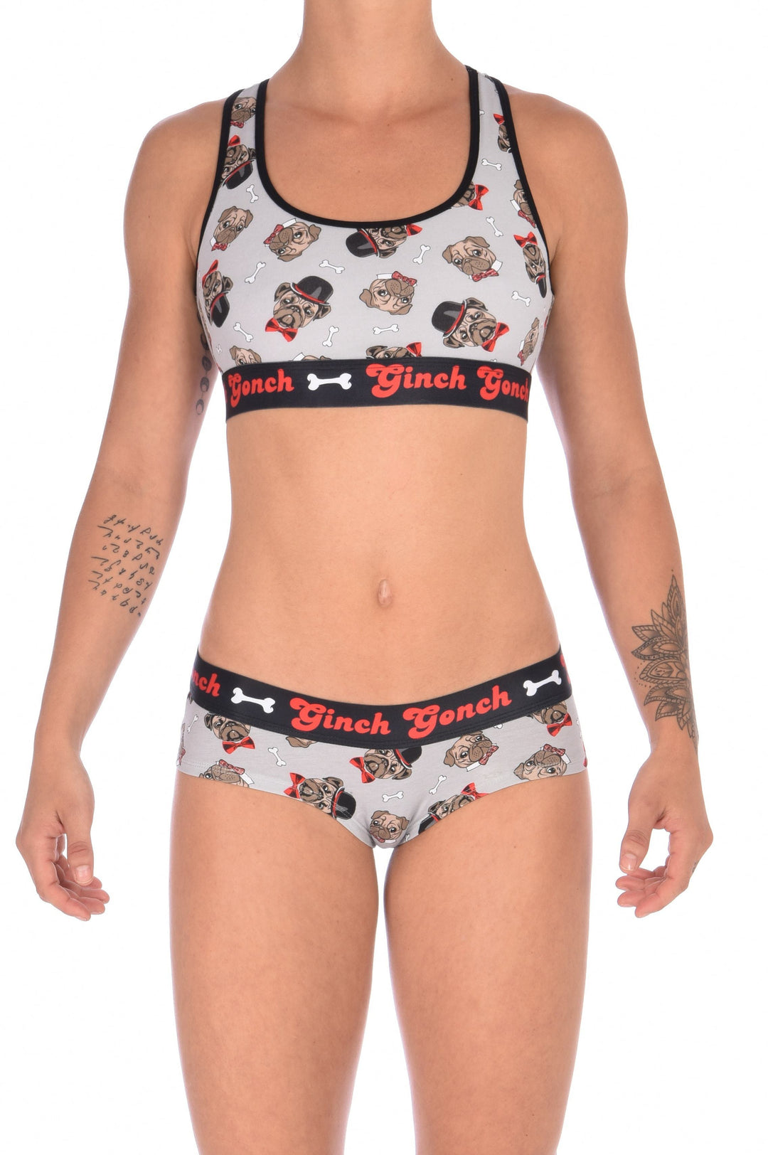 Ginch Gonch Women's Pug Life Gogo Briefs